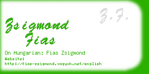 zsigmond fias business card